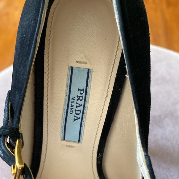 Prada black velvet platform heels size 37 - Picture 5 of 8